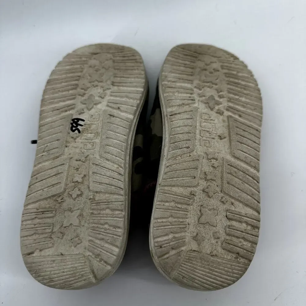 Hey Dude Wendy Youth Slip On Sneakers Loafer Funk Camo Lightweight Green 3Y